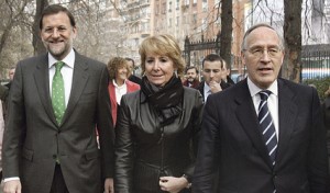 aguirre. rajoy. pizarro