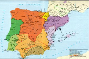Map -Reconquista siglo XIII