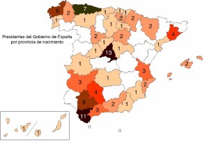 procedencia presidentes España